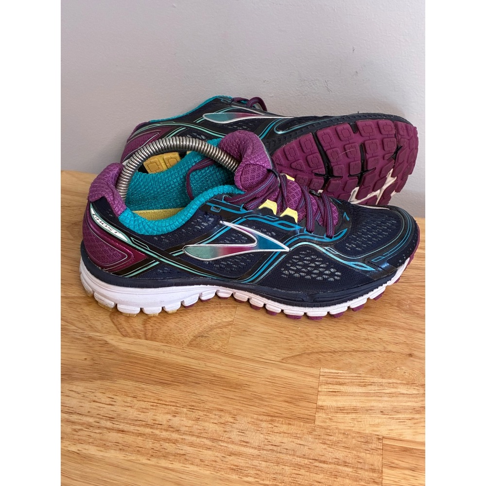 Brooks Ghost 8 Womens Running Shoes Navy Purple Teal 1201931B431 Size 7